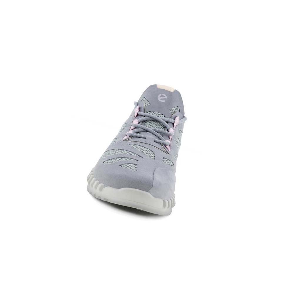 Women's Ecco Zipflex Low Tex Sneakers Silver / Grey | Canada 270EBC